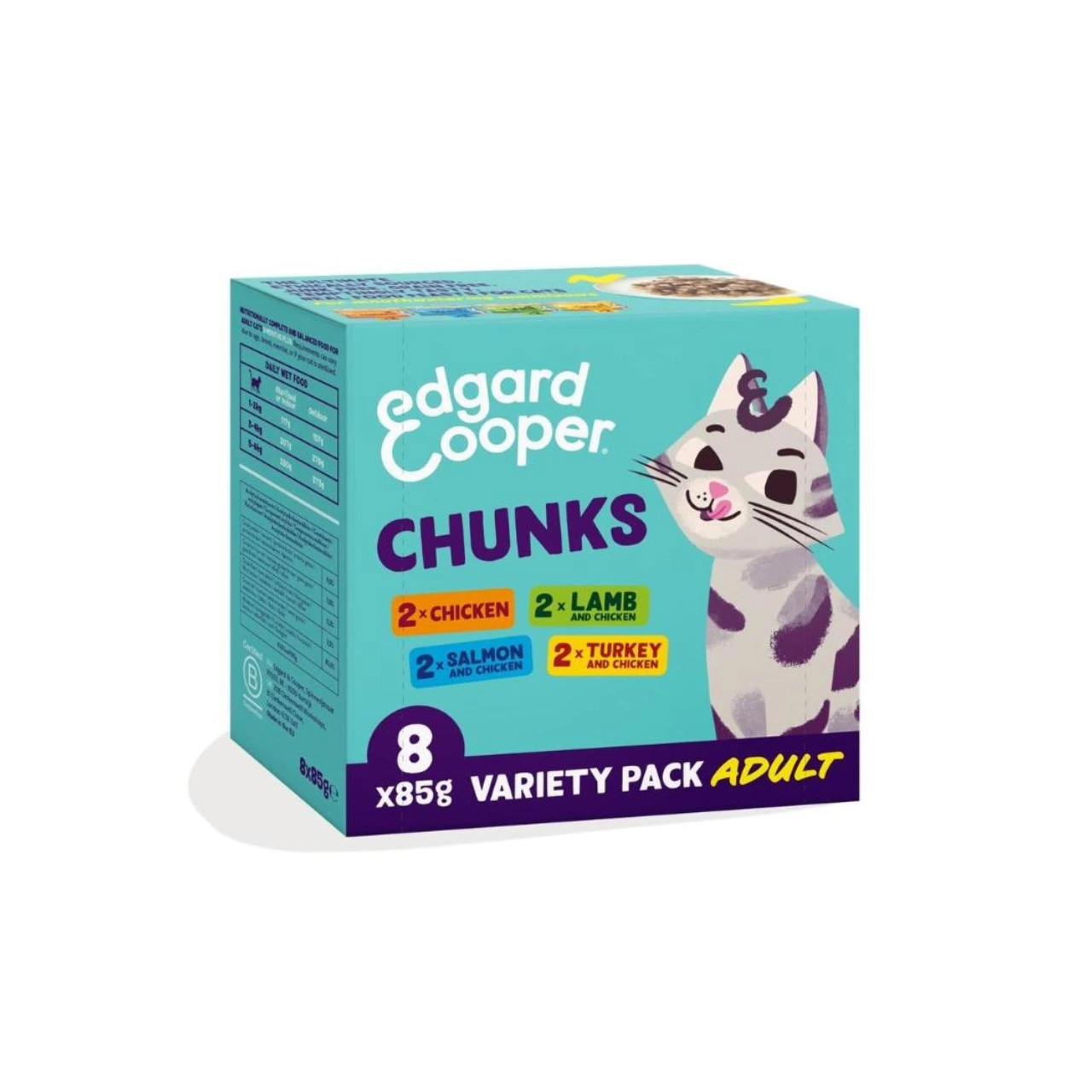 Edgard & Cooper Chunks multipakke kat 8 x 85 g